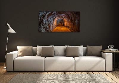 Cuadro de cristal templado moderno horizontal Túnel subterráneo
