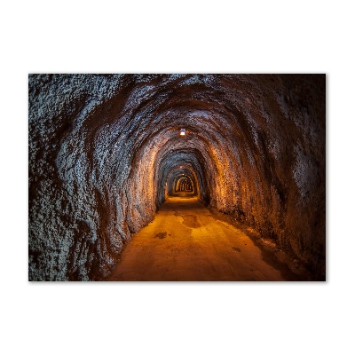 Cuadro de cristal templado moderno horizontal Túnel subterráneo