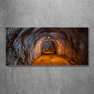 Cuadro de cristal templado moderno horizontal Túnel subterráneo