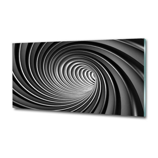 Foto en cristal de alta calidad con impresión uv horizontal Vórtice abstracto