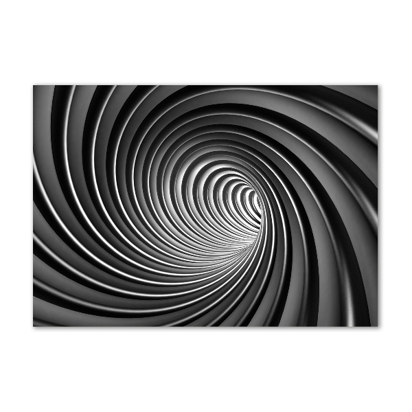 Foto en cristal de alta calidad con impresión uv horizontal Vórtice abstracto