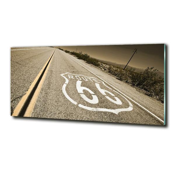 Foto en cristal de alta calidad con impresión uv horizontal Carretera en California