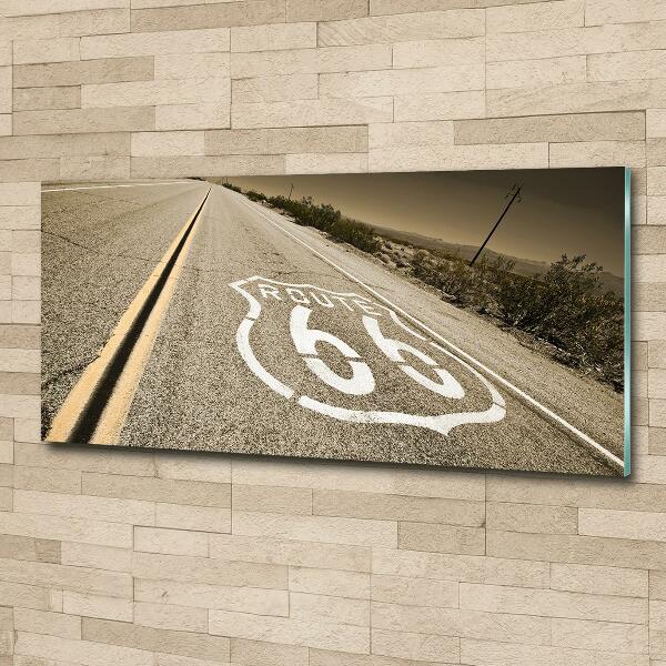 Foto en cristal de alta calidad con impresión uv horizontal Carretera en California