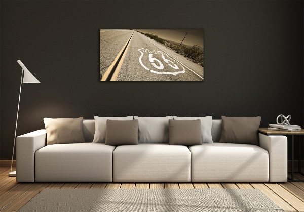 Foto en cristal de alta calidad con impresión uv horizontal Carretera en California