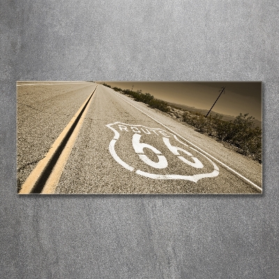 Foto en cristal de alta calidad con impresión uv horizontal Carretera en California