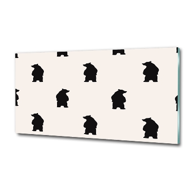 Foto-obraz szkło hartowane Niedźwiedzie