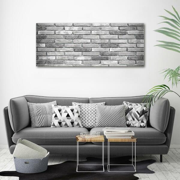 Cuadro de cristal templado moderno horizontal pared de ladrillos