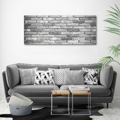Cuadro de cristal templado moderno horizontal pared de ladrillos