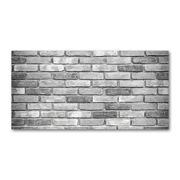 Cuadro de cristal templado moderno horizontal pared de ladrillos