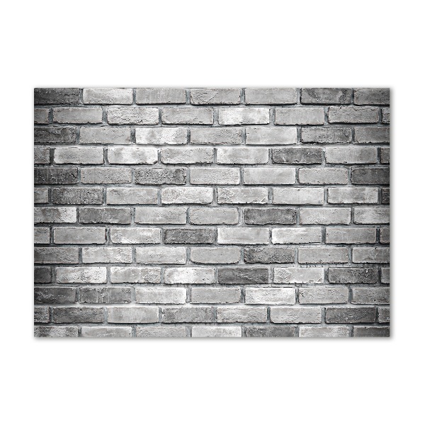 Cuadro de cristal templado moderno horizontal pared de ladrillos
