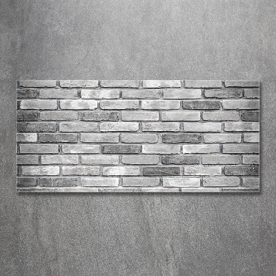 Cuadro de cristal templado moderno horizontal pared de ladrillos