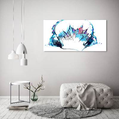 Impresión en cristal con acabado brillante horizontal Sonidos de la ciudad