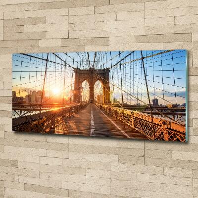 Impresión en cristal con acabado brillante horizontal Puente de Brooklyn