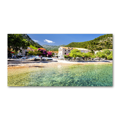 Impresión en cristal con acabado brillante horizontal Dalmacia Croacia