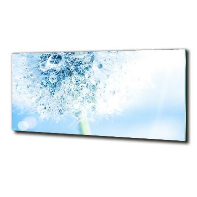 Foto en cristal de alta calidad con impresión uv horizontal Diente de león