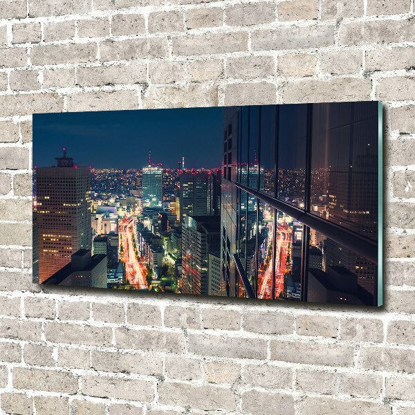 Cuadro de cristal templado moderno horizontal Tokio, Japón
