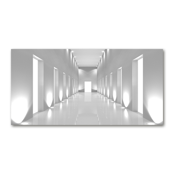 Foto en cristal de alta calidad con impresión uv horizontal Corredor
