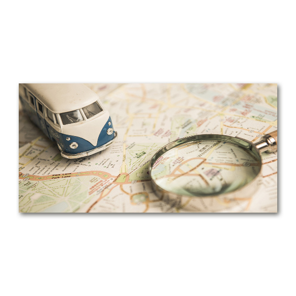 Foto en cristal de alta calidad con impresión uv horizontal Simbolismo del viaje