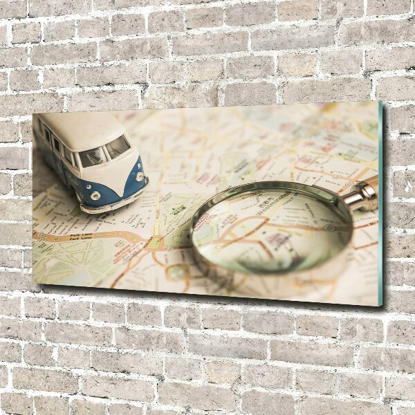 Foto en cristal de alta calidad con impresión uv horizontal Simbolismo del viaje
