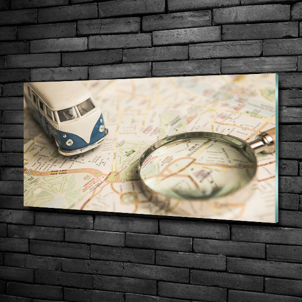 Foto en cristal de alta calidad con impresión uv horizontal Simbolismo del viaje