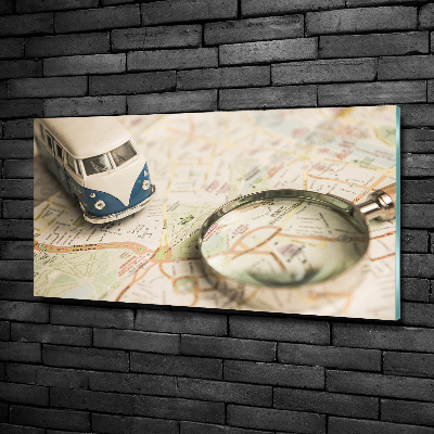 Foto en cristal de alta calidad con impresión uv horizontal Simbolismo del viaje