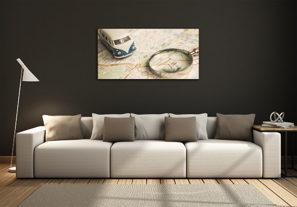 Foto en cristal de alta calidad con impresión uv horizontal Simbolismo del viaje