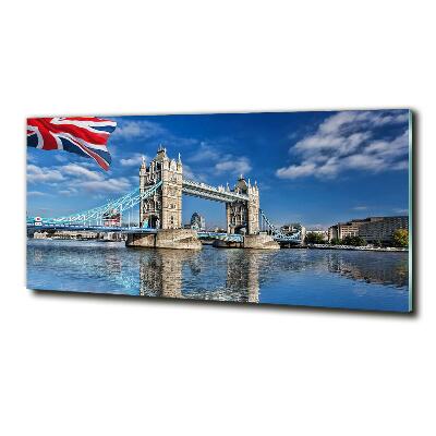 Cuadro decorativo de vidrio para salón horizontal Puente de la Torre de Londres