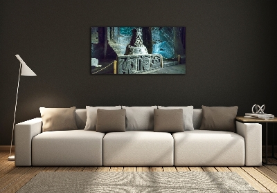 Cuadro de cristal templado moderno horizontal Mina de sal