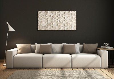 Foto en cristal de alta calidad con impresión uv horizontal Cubos de madera