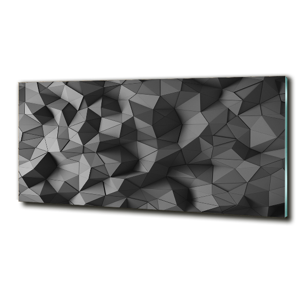 Impresión en cristal con acabado brillante horizontal Fondo 3D abstracto