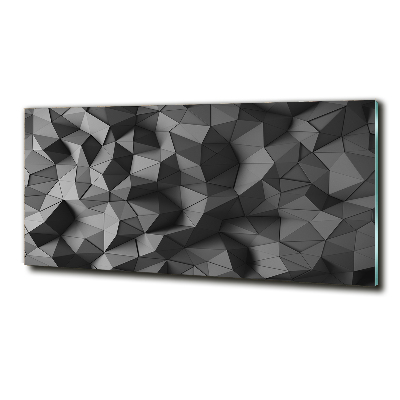 Impresión en cristal con acabado brillante horizontal Fondo 3D abstracto