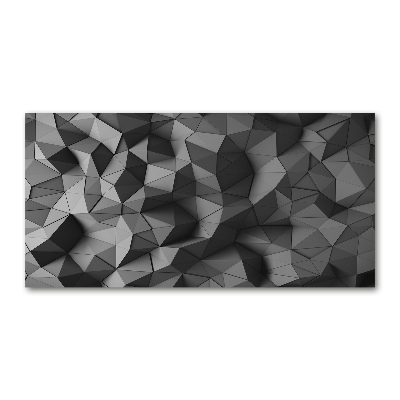 Impresión en cristal con acabado brillante horizontal Fondo 3D abstracto