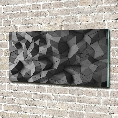 Impresión en cristal con acabado brillante horizontal Fondo 3D abstracto