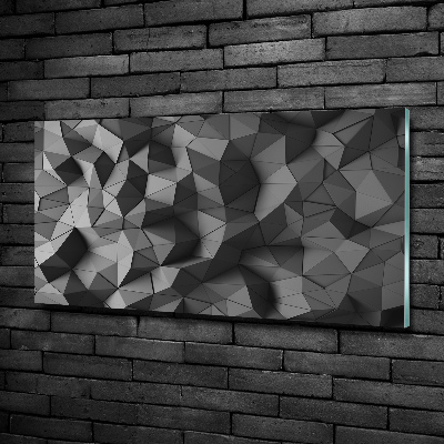 Impresión en cristal con acabado brillante horizontal Fondo 3D abstracto