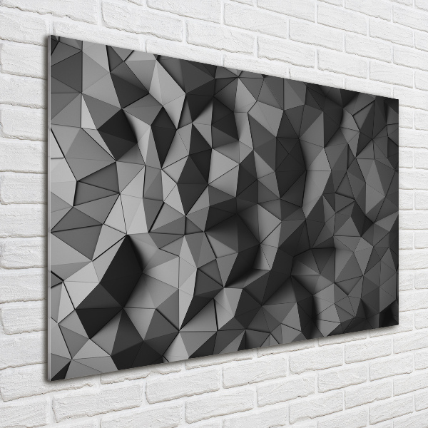 Impresión en cristal con acabado brillante horizontal Fondo 3D abstracto