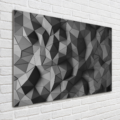 Impresión en cristal con acabado brillante horizontal Fondo 3D abstracto