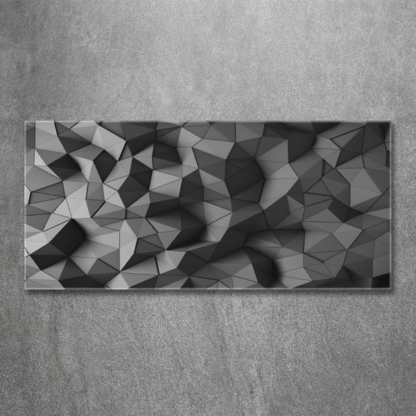 Impresión en cristal con acabado brillante horizontal Fondo 3D abstracto