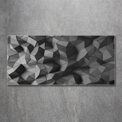 Impresión en cristal con acabado brillante horizontal Fondo 3D abstracto