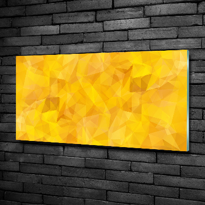 Foto en cristal de alta calidad con impresión uv horizontal Triángulos abstractos