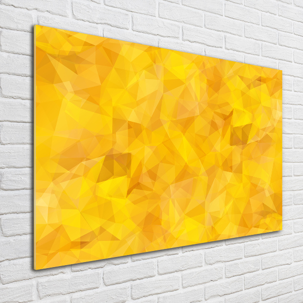 Foto en cristal de alta calidad con impresión uv horizontal Triángulos abstractos