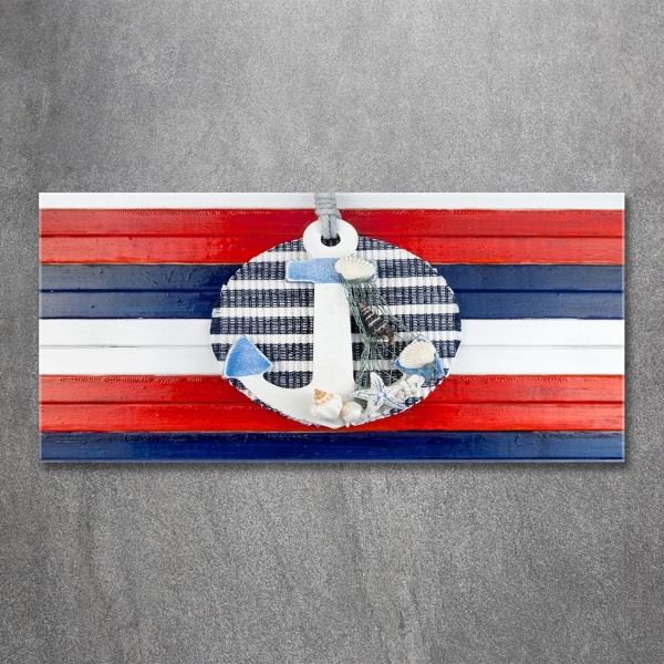 Fotoobraz na ścianę szkło hartowane Kotwica