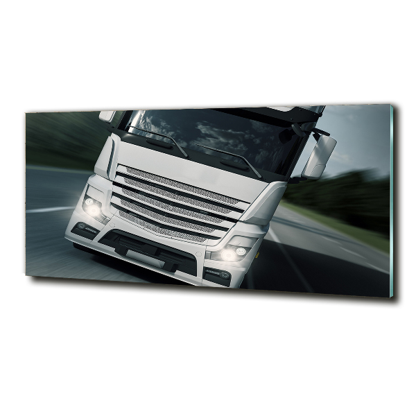 Foto en cristal de alta calidad con impresión uv horizontal Camión