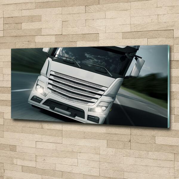 Foto en cristal de alta calidad con impresión uv horizontal Camión