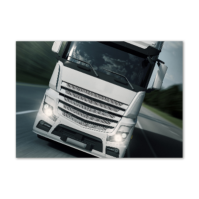 Foto en cristal de alta calidad con impresión uv horizontal Camión