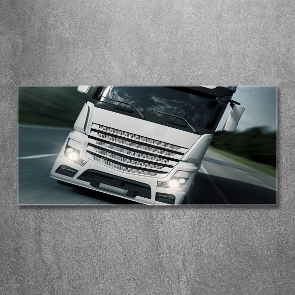 Foto en cristal de alta calidad con impresión uv horizontal Camión