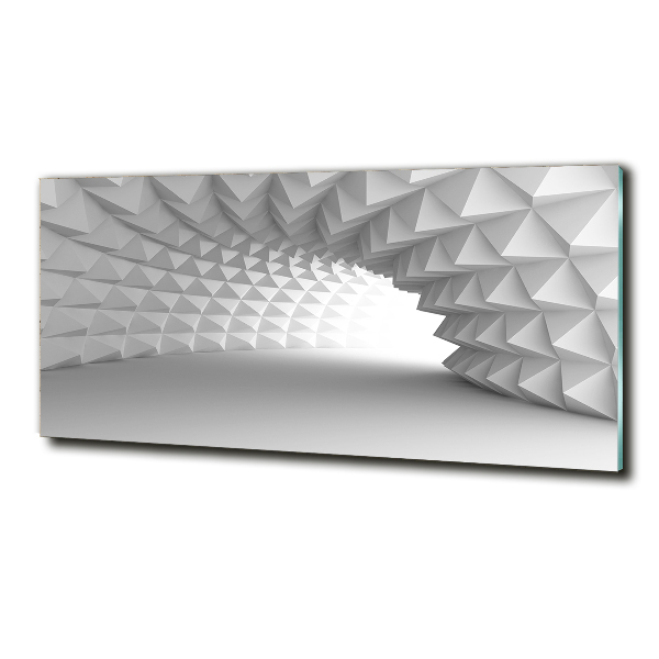 Cuadro decorativo de vidrio para salón horizontal Túnel abstracto