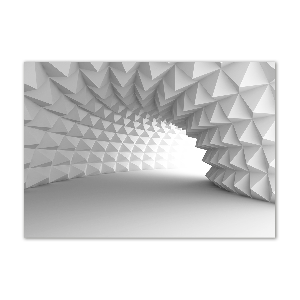 Cuadro decorativo de vidrio para salón horizontal Túnel abstracto