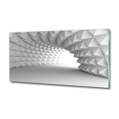 Cuadro decorativo de vidrio para salón horizontal Túnel abstracto