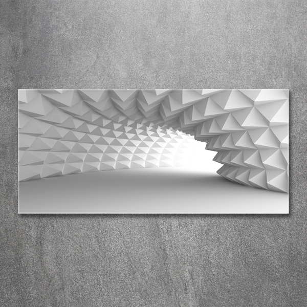Cuadro decorativo de vidrio para salón horizontal Túnel abstracto