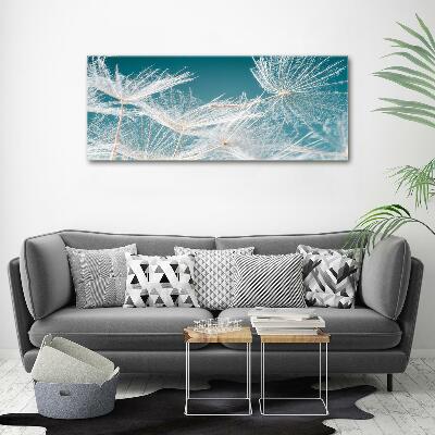 Foto en cristal de alta calidad con impresión uv horizontal semillas de diente de león